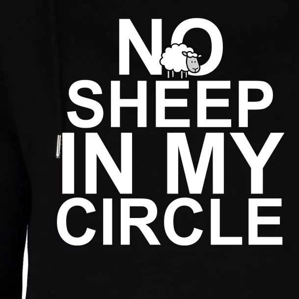 No Sheep In My Circle Womens Funnel Neck Pullover Hood