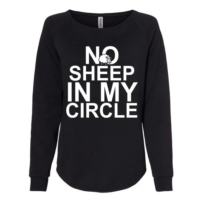 No Sheep In My Circle Womens California Wash Sweatshirt