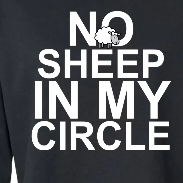 No Sheep In My Circle Cropped Pullover Crew