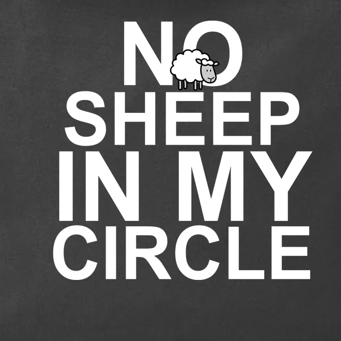 No Sheep In My Circle Zip Tote Bag