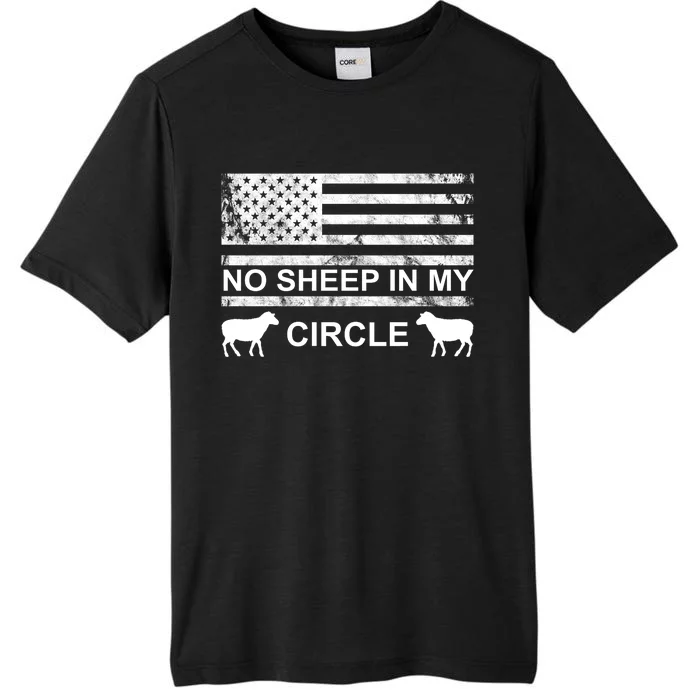 No Sheep In My Circle Vintage American Flag ChromaSoft Performance T-Shirt