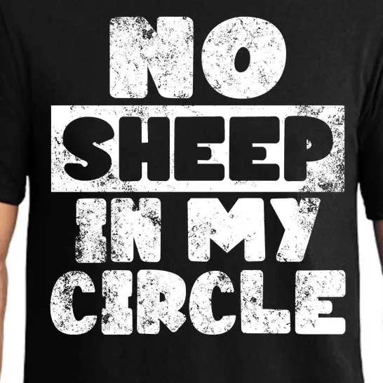 No Sheep In My Circle Distressed Pajama Set