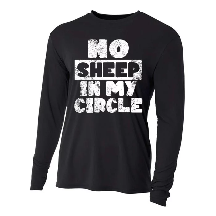 No Sheep In My Circle Distressed Cooling Performance Long Sleeve Crew