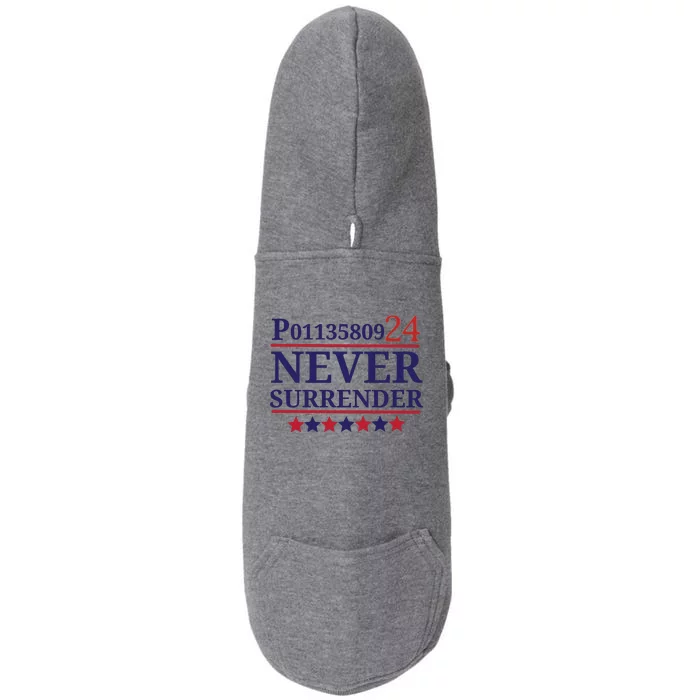 Never Surrender Inmate P01135809 Fulton County Georgia Jail Prisoner Inmate Doggie 3-End Fleece Hoodie