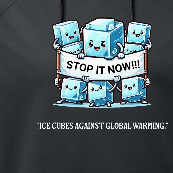 Novelty Stop It Now!!! Global Warming Awareness Performance Fleece Hoodie