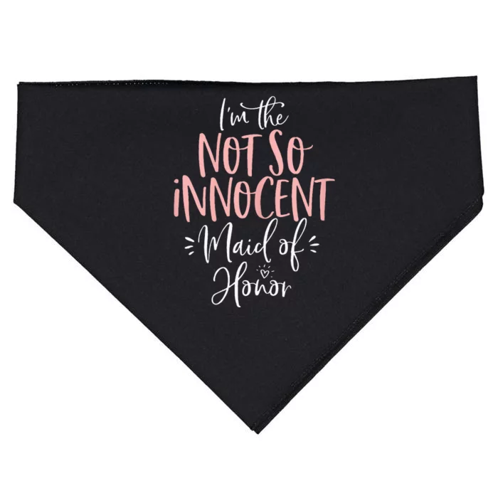 Not So Innocent Maid Of Honor Group Matching Bachelorette USA-Made Doggie Bandana