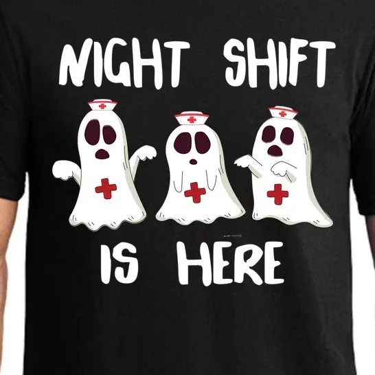 Night Shift Is Here Halloween Spooky Nurse Cool Gift Pajama Set