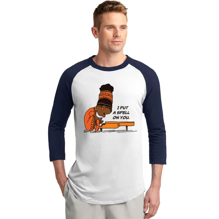 Nina Simone I Put A Spell On You Baseball Sleeve Shirt