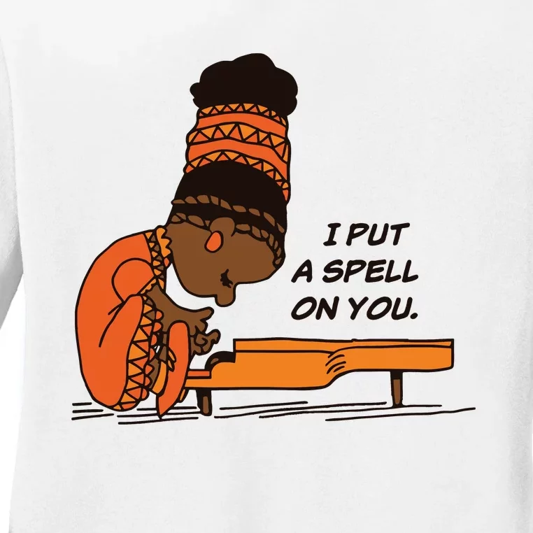 Nina Simone I Put A Spell On You Ladies Long Sleeve Shirt