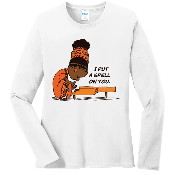 Nina Simone I Put A Spell On You Ladies Long Sleeve Shirt