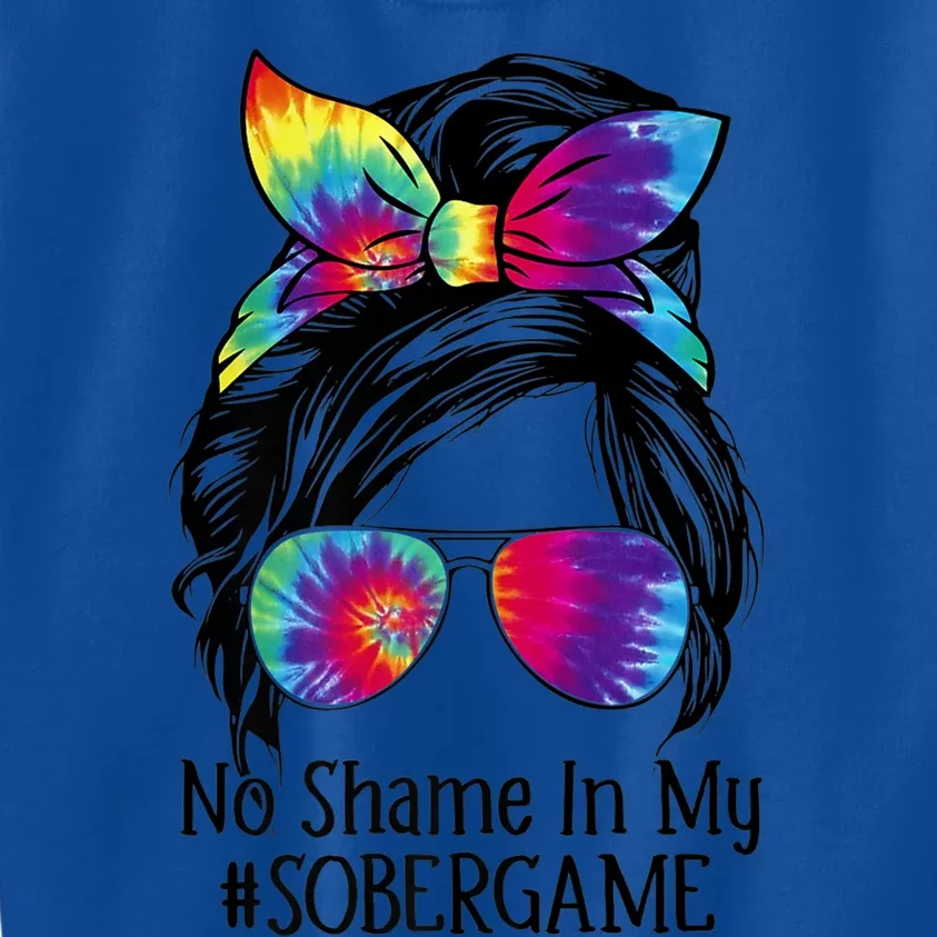 No Shame In My Sober Game Na Narcotics Anonymous Gift Kids Sweatshirt