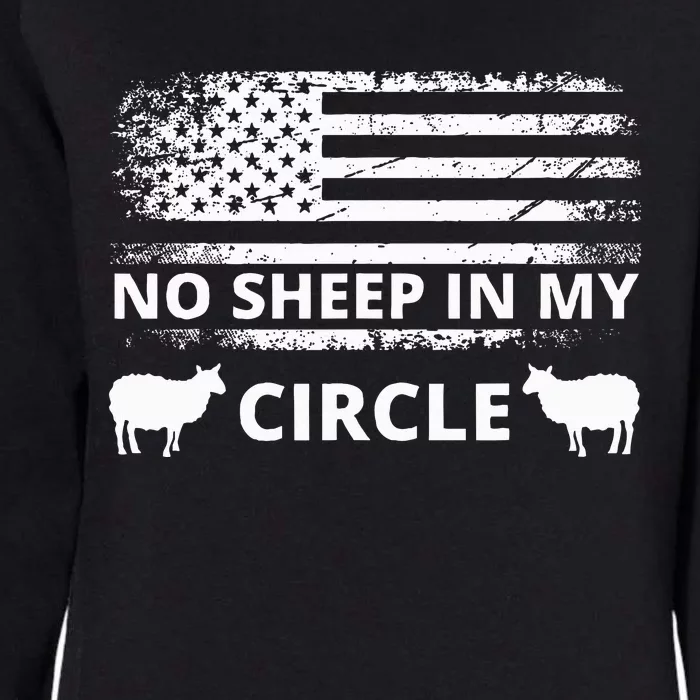 No S.H.E.E.P In My Circle Womens California Wash Sweatshirt