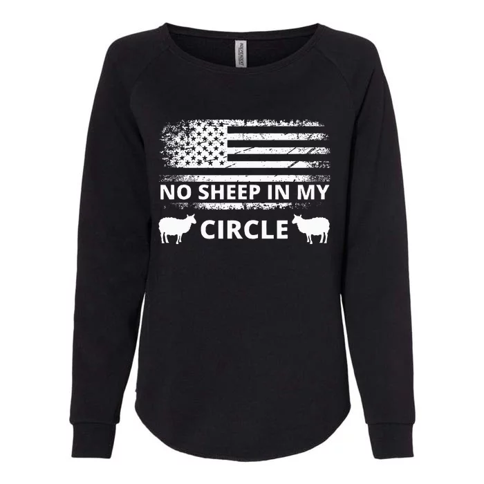 No S.H.E.E.P In My Circle Womens California Wash Sweatshirt