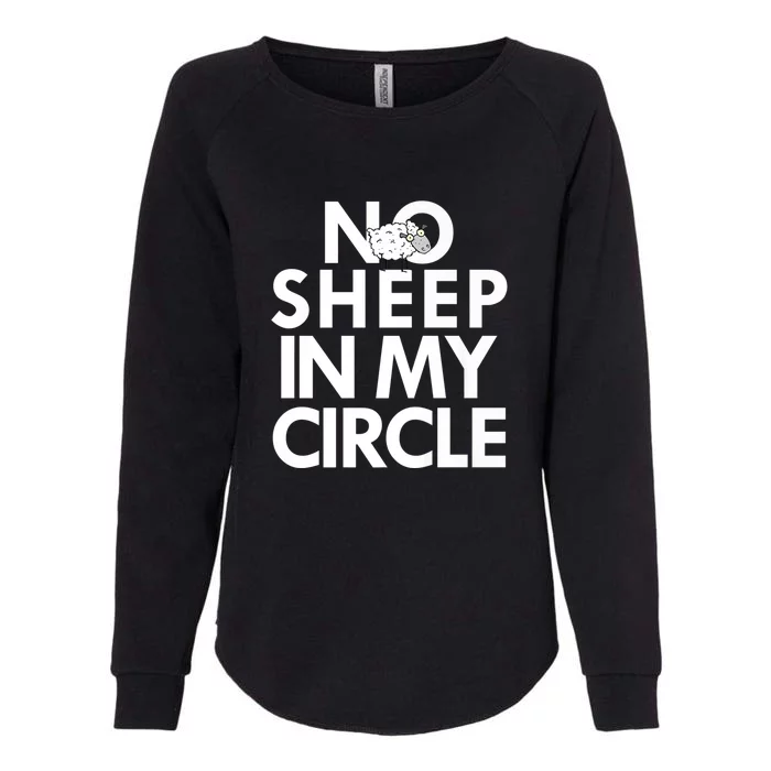 No Sheep In My Circle Womens California Wash Sweatshirt