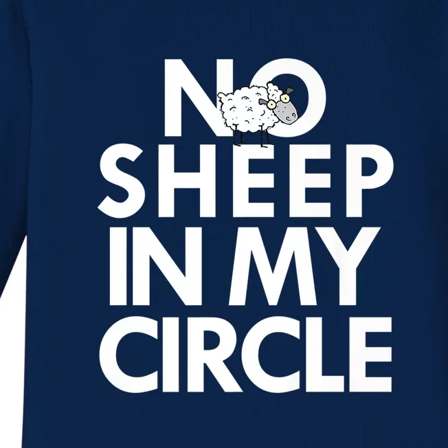 No Sheep In My Circle Baby Long Sleeve Bodysuit