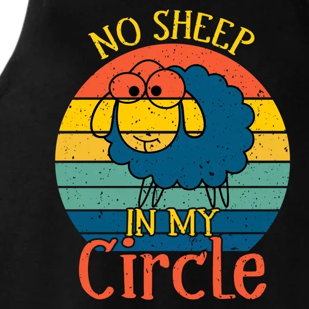 No Sheep In My Circle Ladies Tri-Blend Wicking Tank