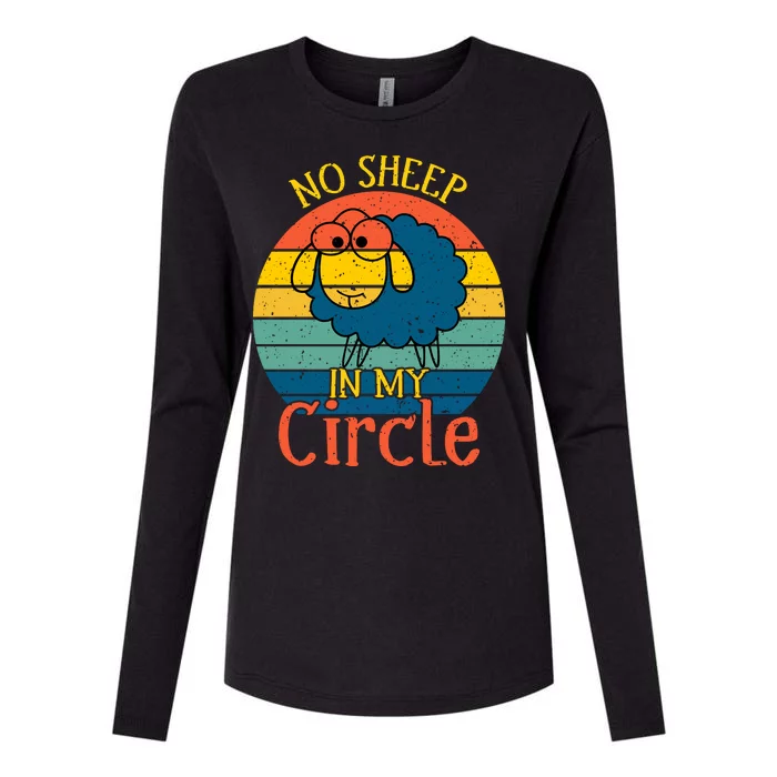 No Sheep In My Circle Womens Cotton Relaxed Long Sleeve T-Shirt