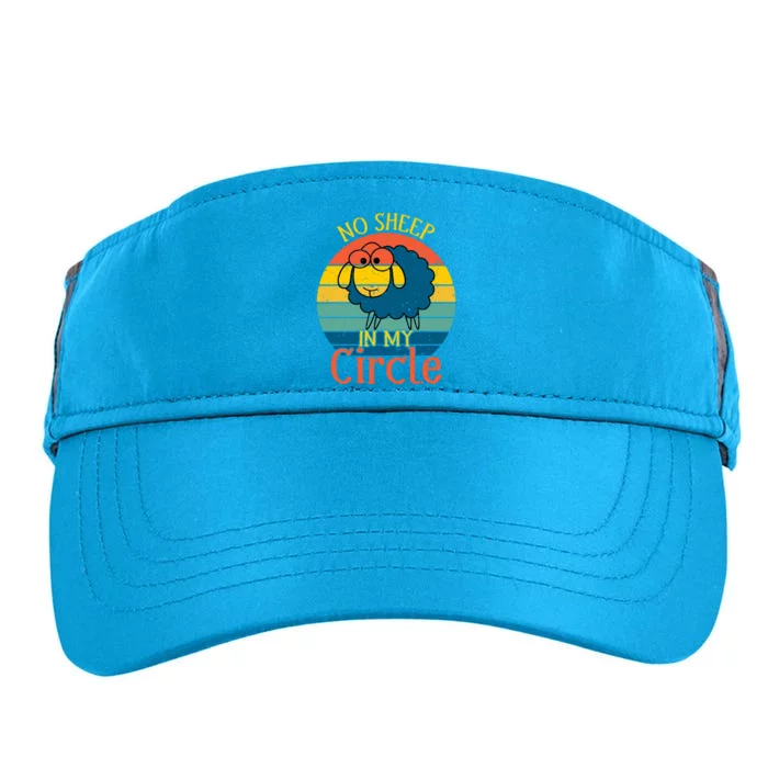 No Sheep In My Circle Adult Drive Performance Visor