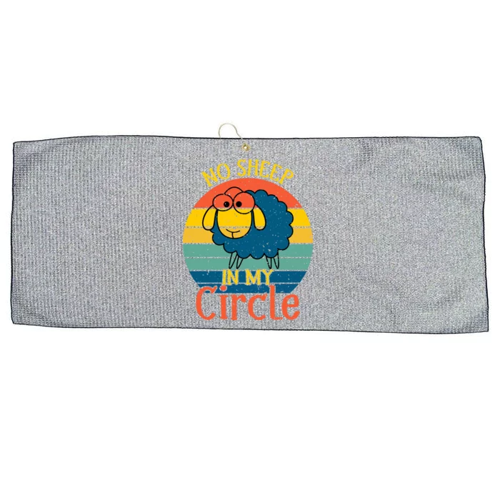 No Sheep In My Circle Large Microfiber Waffle Golf Towel