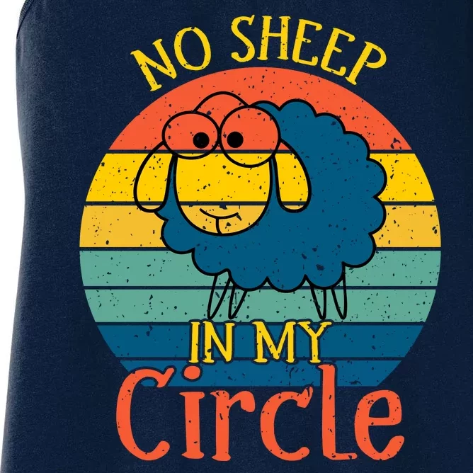 No Sheep In My Circle Women's Racerback Tank