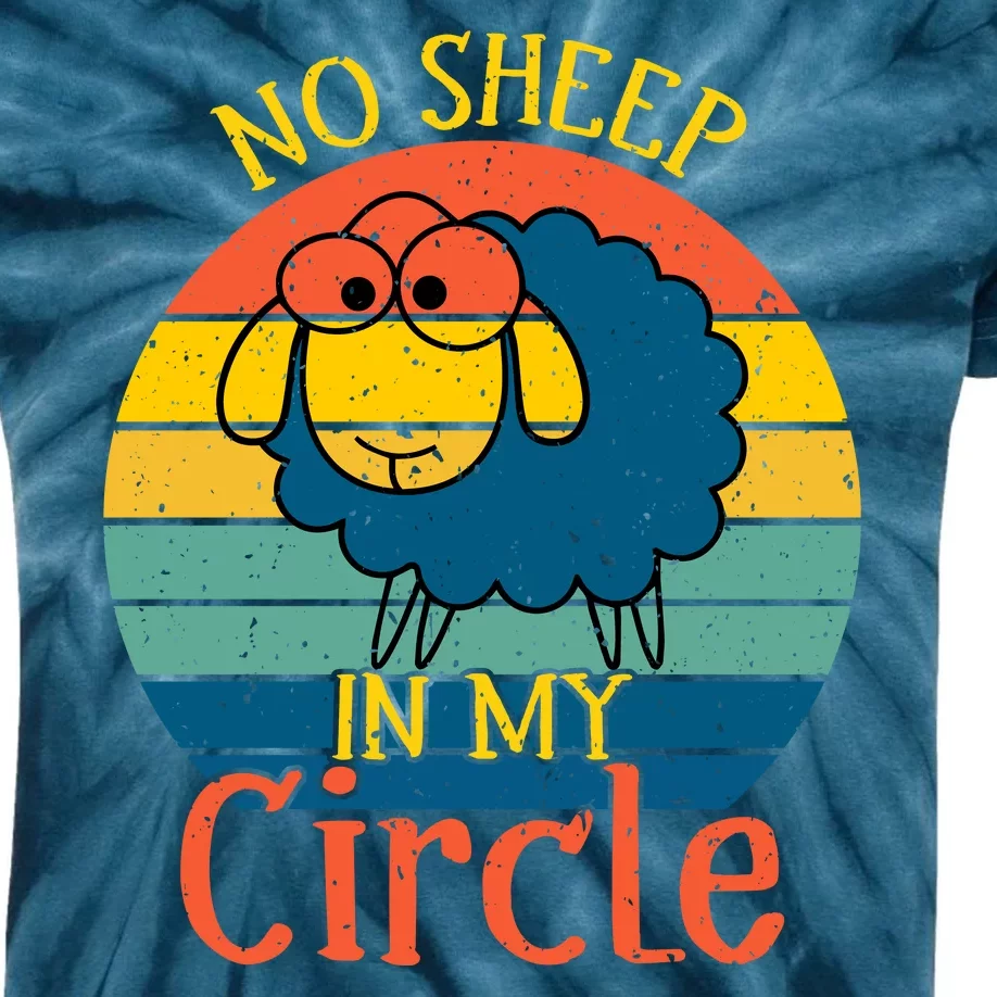 No Sheep In My Circle Kids Tie-Dye T-Shirt