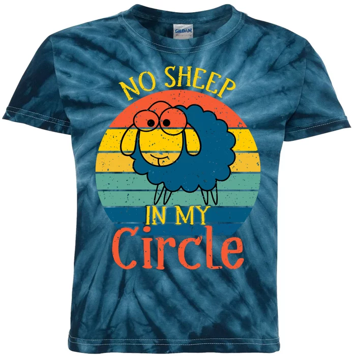 No Sheep In My Circle Kids Tie-Dye T-Shirt