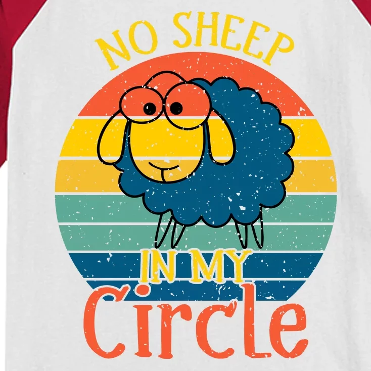 No Sheep In My Circle Kids Colorblock Raglan Jersey