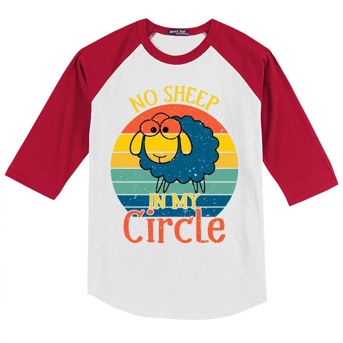 No Sheep In My Circle Kids Colorblock Raglan Jersey