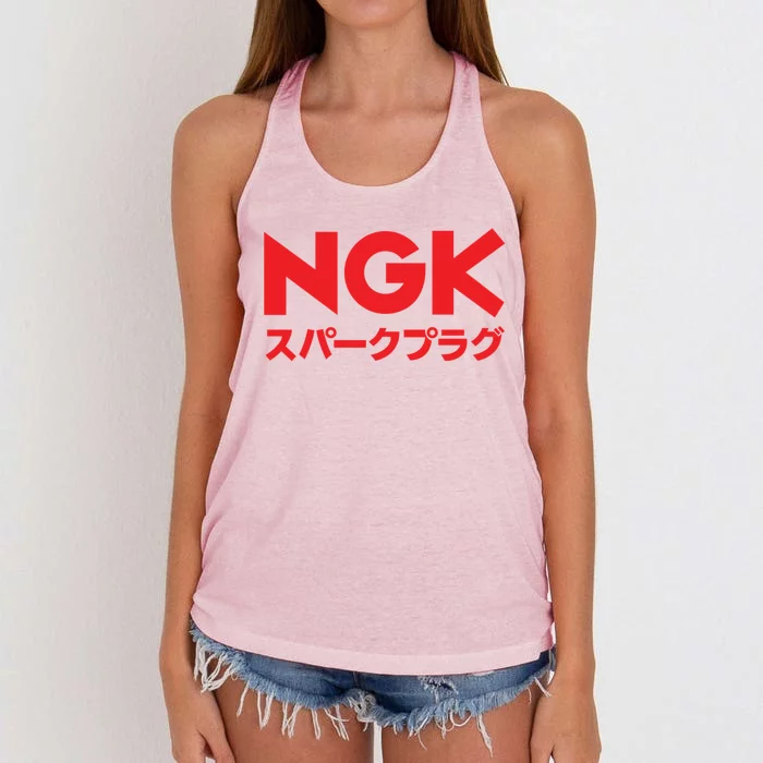 Ngk Sparkplugs Japan Women's Knotted Racerback Tank