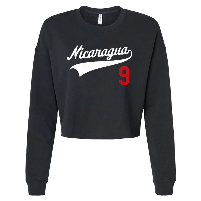 Nicaragua Soccer Jersey Camiseta Baseball Beisbol Cropped Pullover Crew