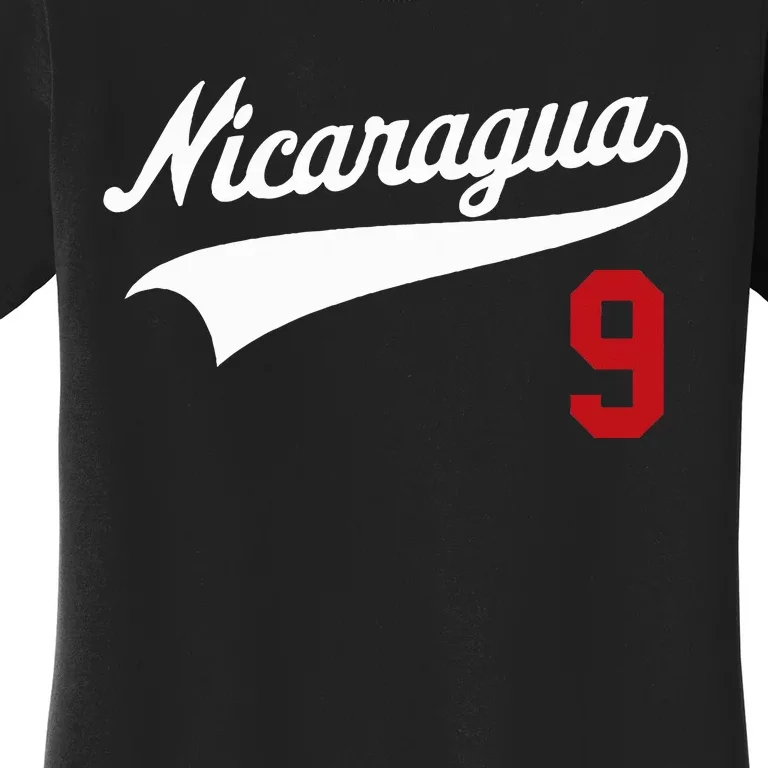 Nicaragua Soccer Jersey Camiseta Baseball Beisbol Women's T-Shirt