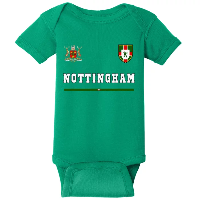 Nottingham Sportssoccer Jersey Flag Football Baby Bodysuit