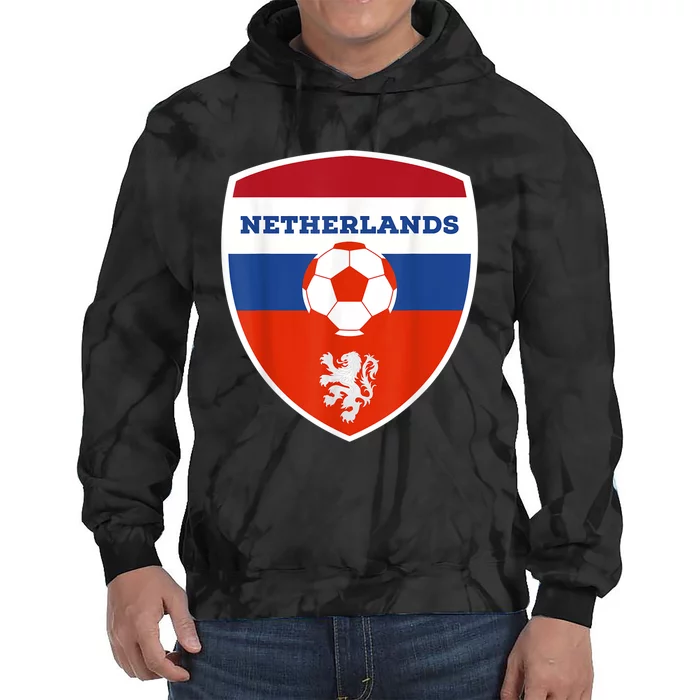 Netherlands Soccer Jersey Gift Netherlands Football Fans Tie Dye Hoodie