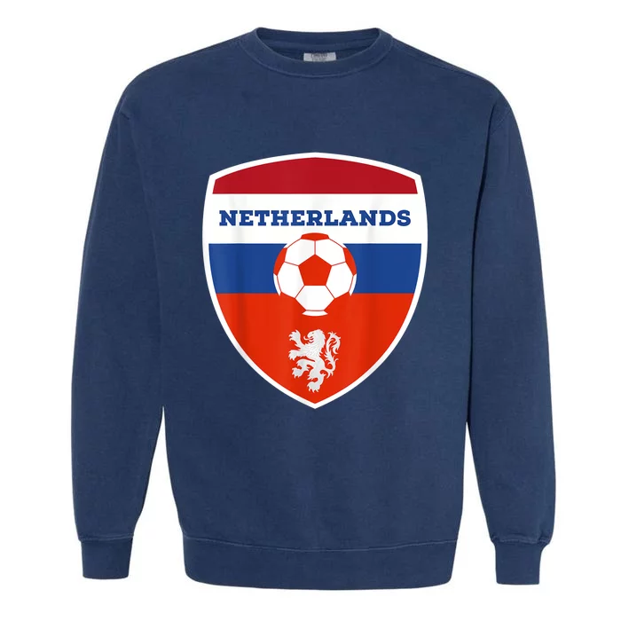 Netherlands Soccer Jersey Gift Netherlands Football Fans Garment-Dyed Sweatshirt