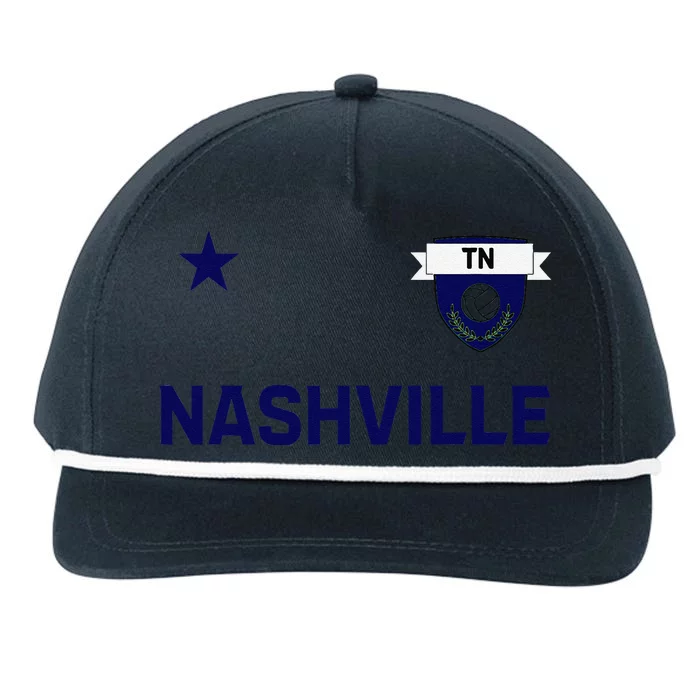 Nashville Soccer Jersey Snapback Five-Panel Rope Hat