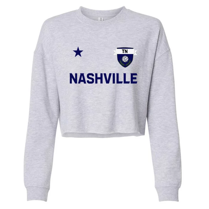 Nashville Soccer Jersey Cropped Pullover Crew