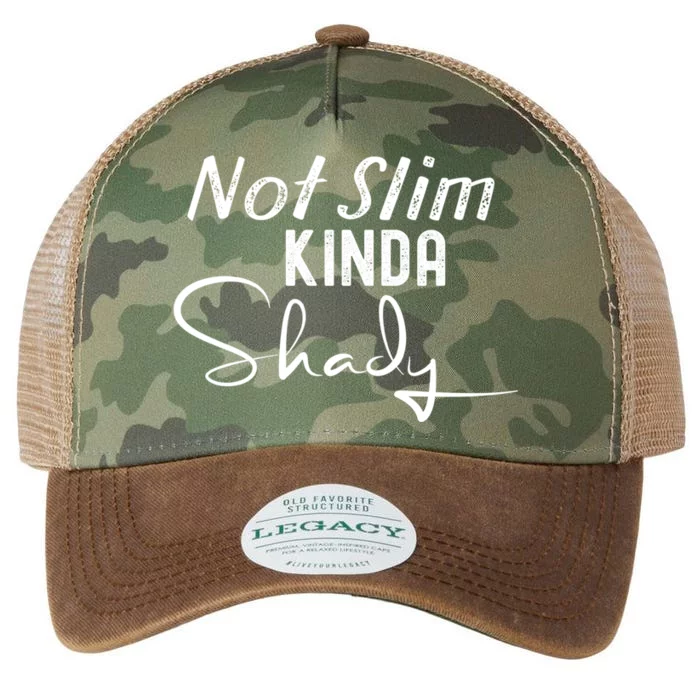 Not Slim Kinda Shady Funny Sayings Gift Legacy Tie Dye Trucker Hat