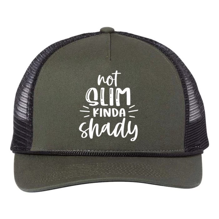 Not Slim Kinda Shady Retro Rope Trucker Hat Cap