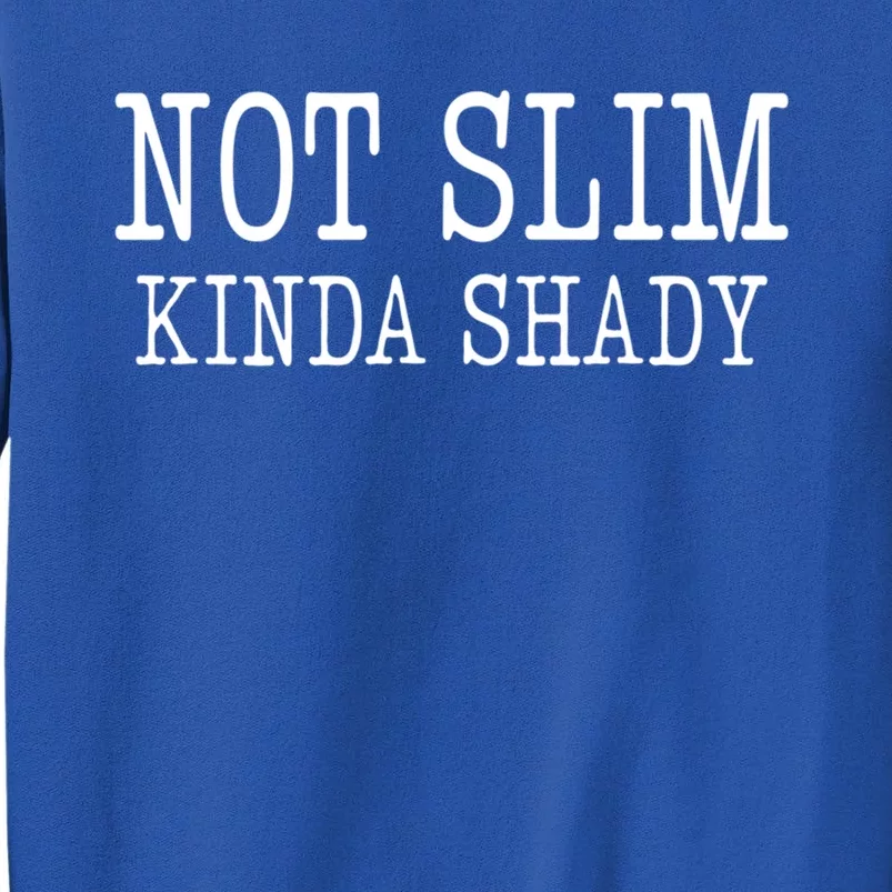 Not Slim Kinda Shady Humor Gift Sweatshirt