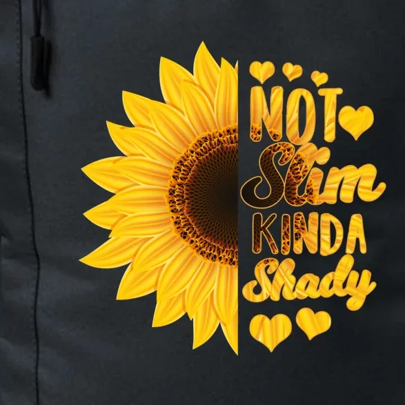 Not Slim Kinda Shady Floral Sunflower Not Slim But Shady Gift Daily Commute Backpack