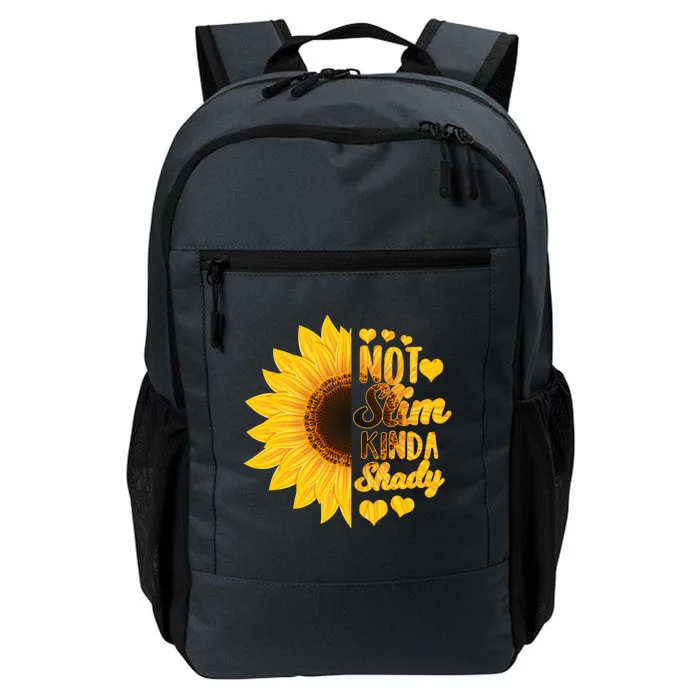 Not Slim Kinda Shady Floral Sunflower Not Slim But Shady Gift Daily Commute Backpack