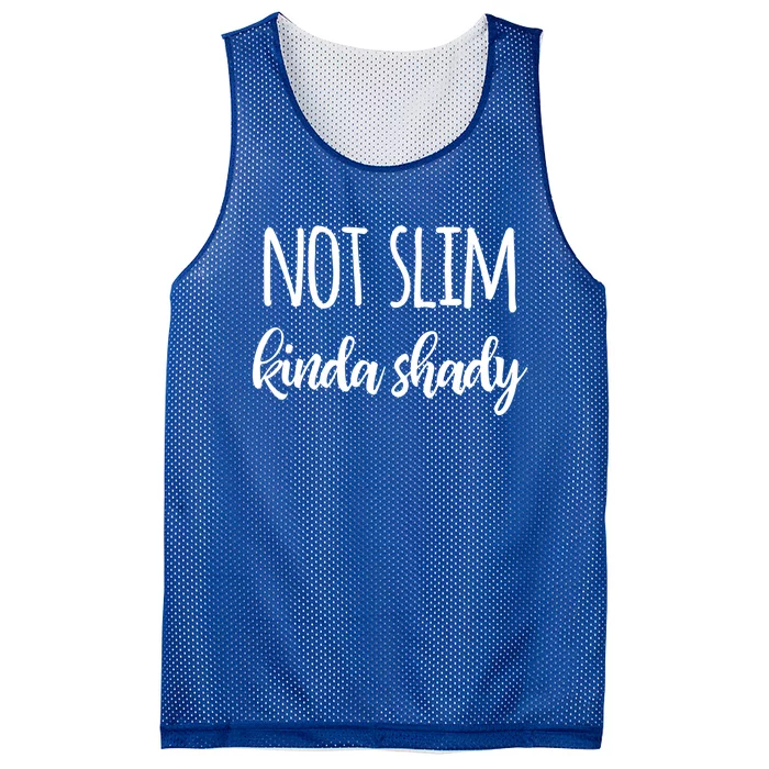 Not Slim Kinda Shady Funny Rap Saying Joke Rapper Gift Mesh Reversible Basketball Jersey Tank