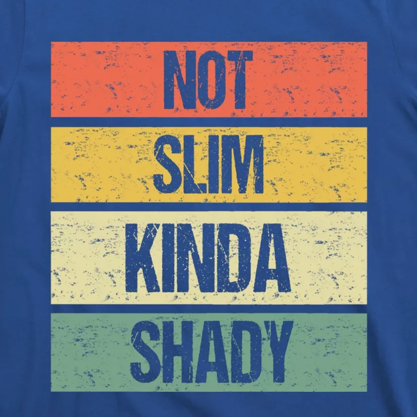 Not Slim Kinda Shady Meaningful Gift T-Shirt