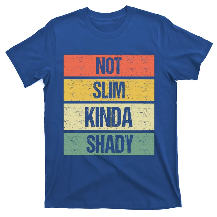 Not Slim Kinda Shady Meaningful Gift T-Shirt