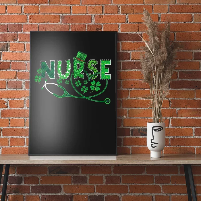 Nurse Shamrock Leaf Party Saint Shenanigan Poster