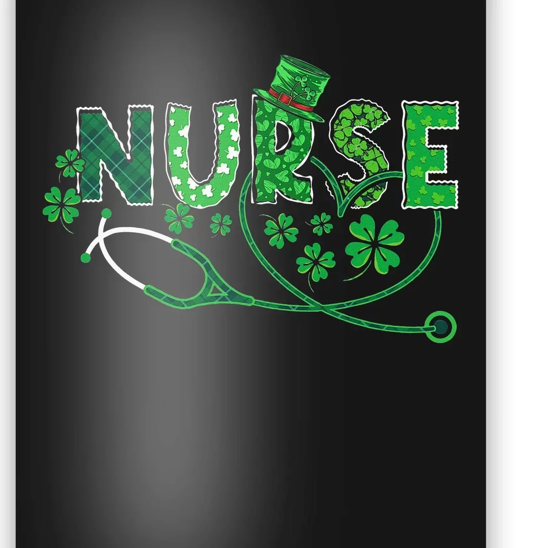 Nurse Shamrock Leaf Party Saint Shenanigan Poster