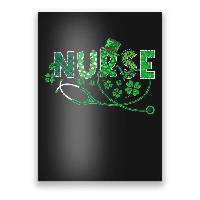 Nurse Shamrock Leaf Party Saint Shenanigan Poster