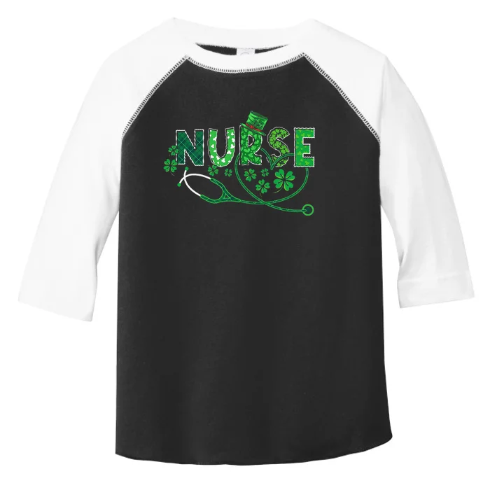 Nurse Shamrock Leaf Party Saint Shenanigan Toddler Fine Jersey T-Shirt