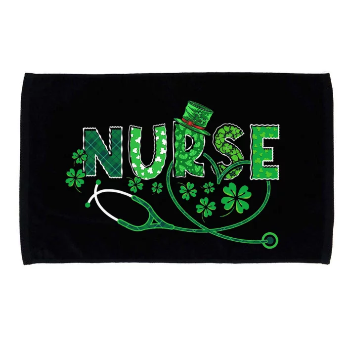 Nurse Shamrock Leaf Party Saint Shenanigan Microfiber Hand Towel