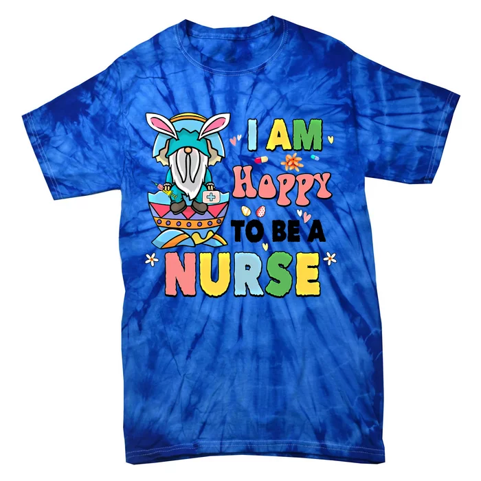 Nur Se Life Happy Easter Day Gnome Bunny Eggs Graphic Great Gift Tie-Dye T-Shirt